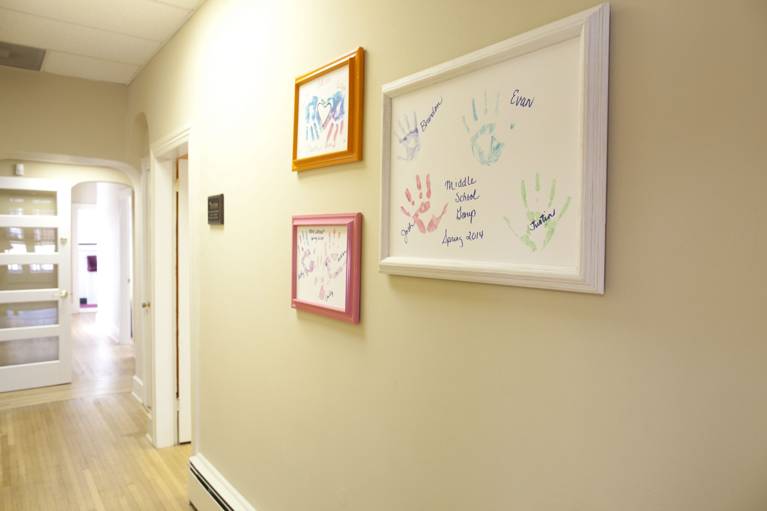 The Art Hallway Lovingly gifted by Dr. John Hart in memory of his wife Terry. As an art teacher, she was very aware of how art helped children deal with all of their emotions!